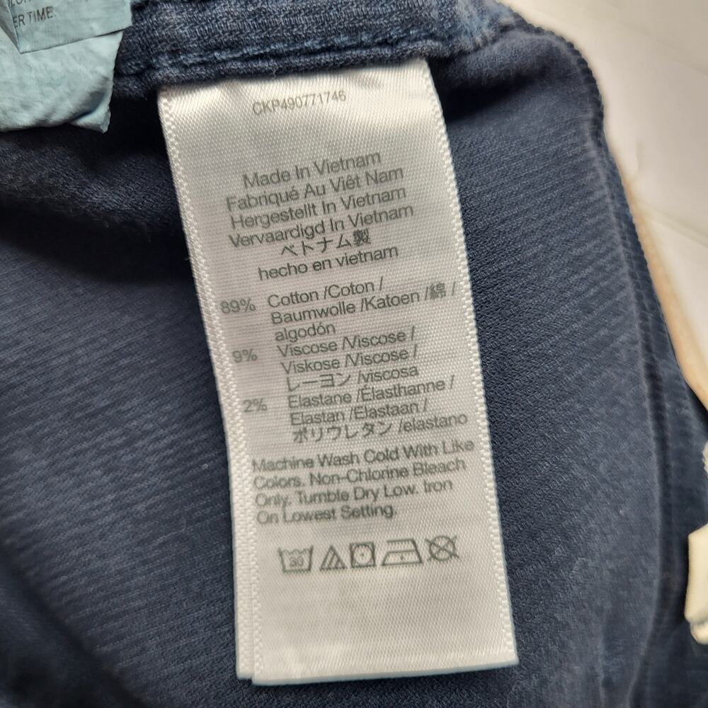 Madewell Slim Straight Utility Corduroy Pants Navy Blue Garment Dye Mid Rise 25 - Picture 12 of 12